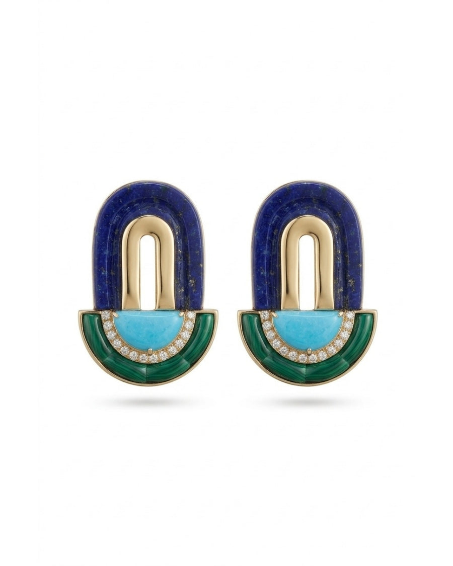 Chromo Earrings – Ocean Palette