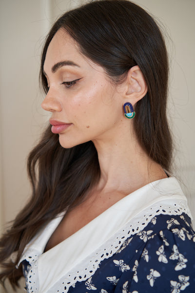 Chromo Earrings – Ocean Palette
