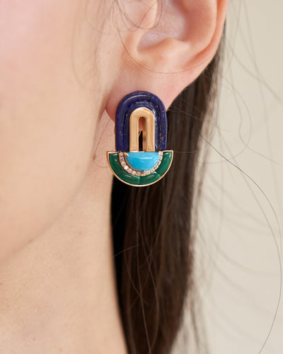 Chromo Earrings – Ocean Palette